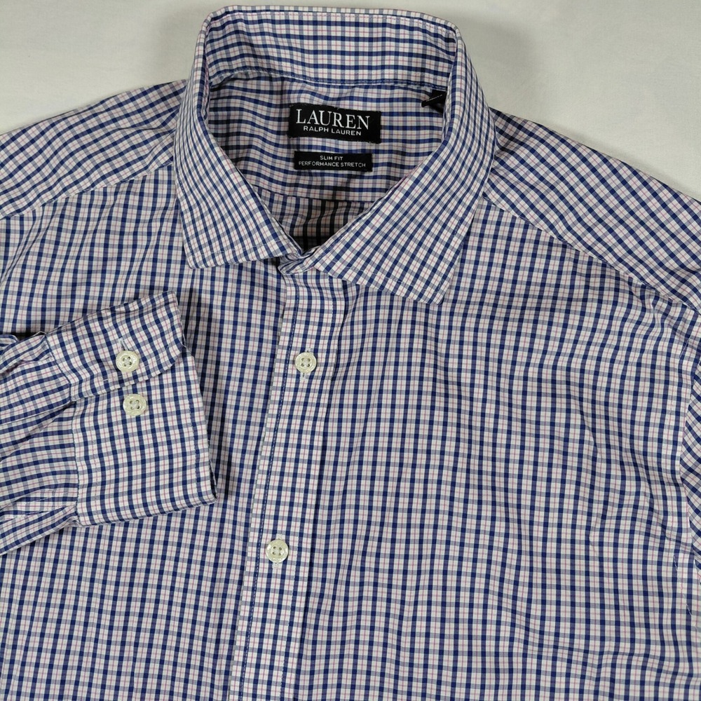 Lauren Ralph Lauren Black Label Mens Large Slim Fit Performance‎ Button Shirt